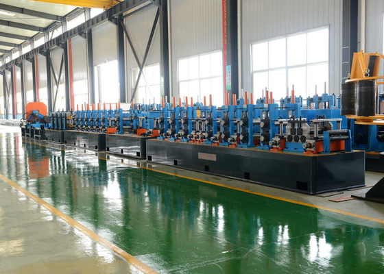 PLC Control Carbon Steel Tube Mill Machine Round / Square Pipe Making Machine Maszyna do wytwarzania rurociągów