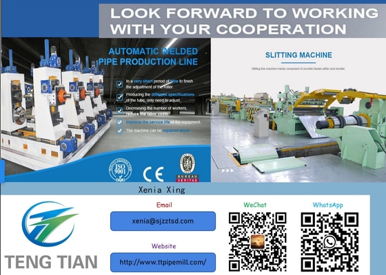 Plc Control Cnc Wysokiej Precyzji Produkuj Rurociąg Maszyna Automatyczny Młyn Rurociągowy
