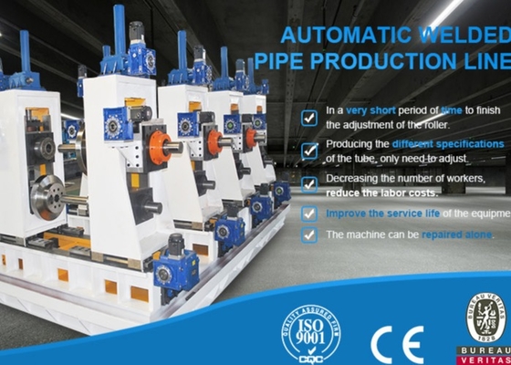 Bezpośrednio formowanie stabilnej 400X400Mm Square Tube Mill Machine ISO9001