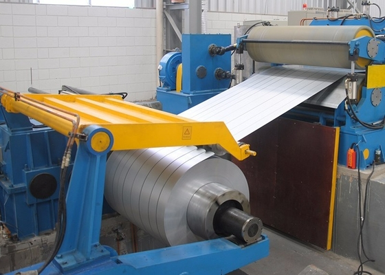 Masa cewki Maks. 35000 kg 3 ~ 14 mm × 1600 mm Maszyna do cięcia wzdłużnego ze stali metalowej