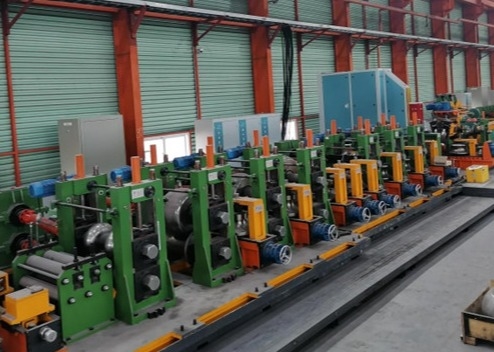 Linia do produkcji rur stalowych o średnicy zielonej 153 mm i grubości 1-3 mm z certyfikatem CE