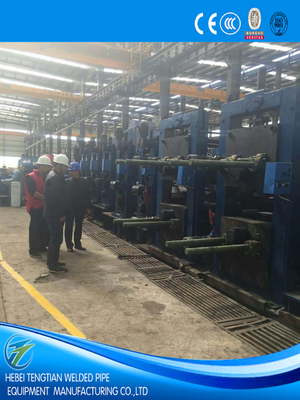 Wysoko częstotliwościowa spawana nisko stopniowa stal Erw Tube Mill Line Milling Saw