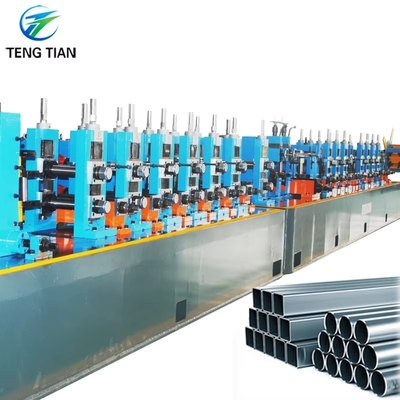 Wysoka wydajność Max 80m/min Materiał stalowy węglowy Tube Mill Machine